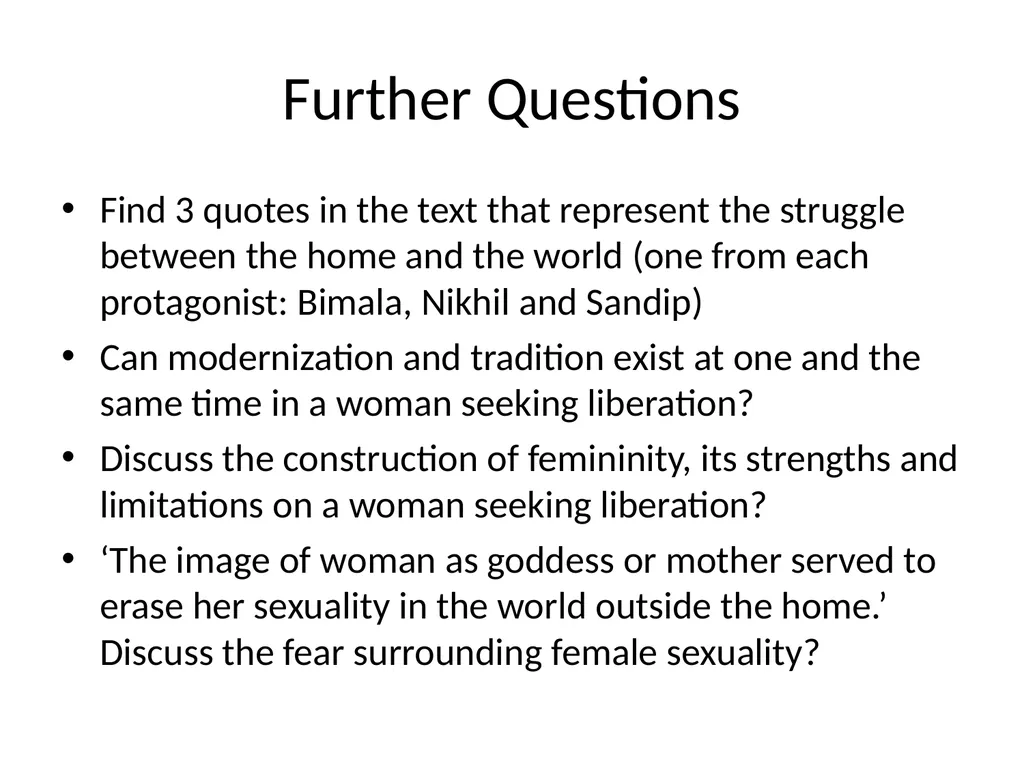 The Home and the World Film Review Character - slide 20 of 20
