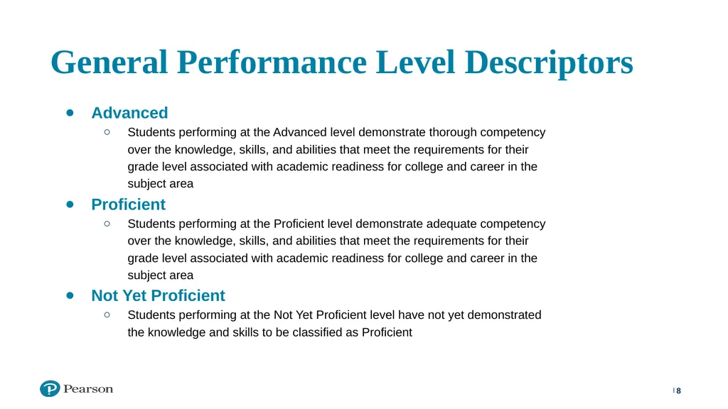 ISASP Training: Using and Interpreting Reports ‹#› - slide 8 of 30