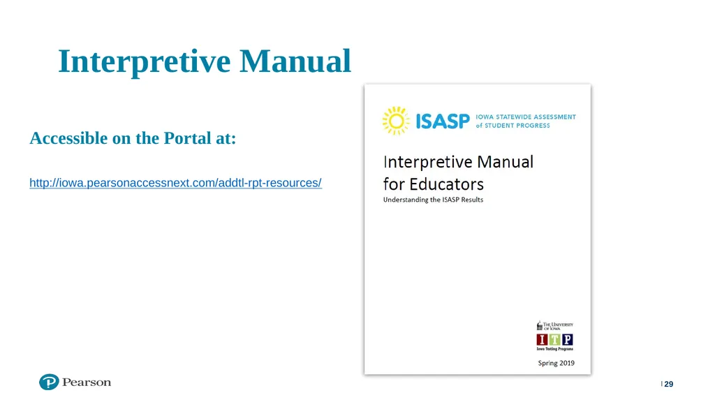 ISASP Training: Using and Interpreting Reports ‹#› - slide 29 of 30