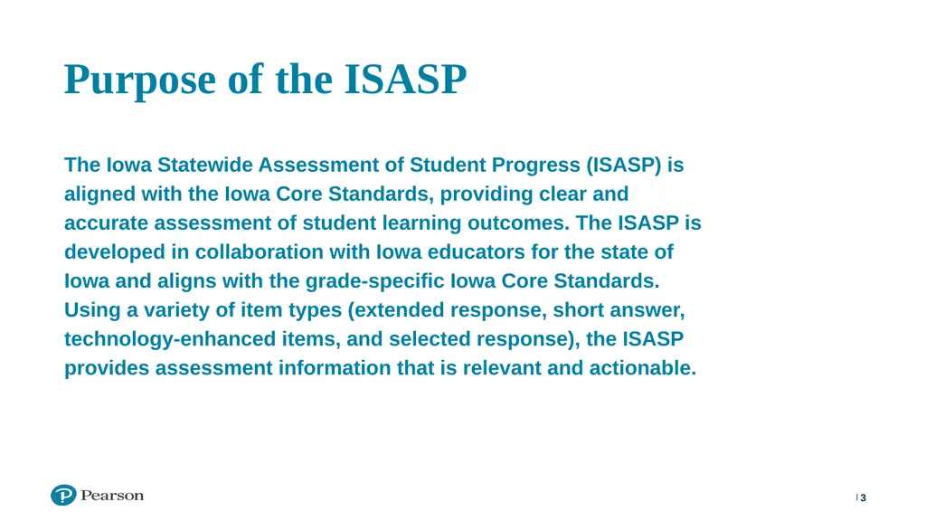 ISASP Training: Using and Interpreting Reports ‹#› - slide 3 of 30