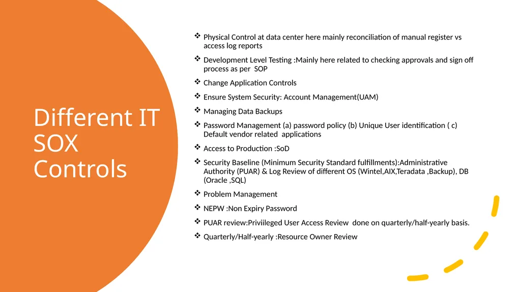 CONTROL TESTING :IT SOX 404 COMPLIANCE BY - slide 8 of 16