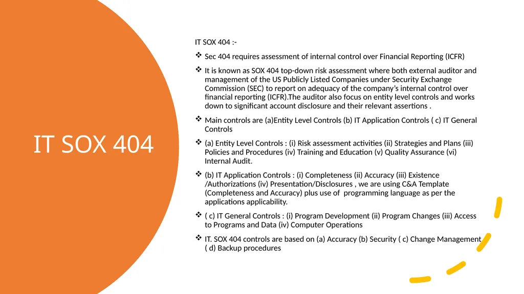 CONTROL TESTING :IT SOX 404 COMPLIANCE BY - slide 6 of 16
