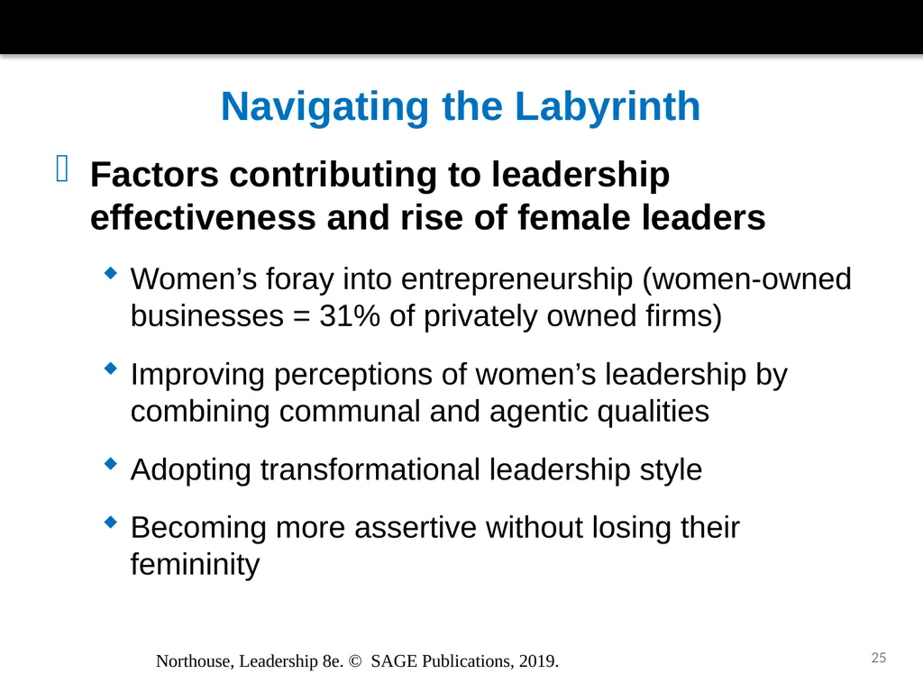 Gender and Leadership Chapter 15 Northouse, - slide 25 of 29