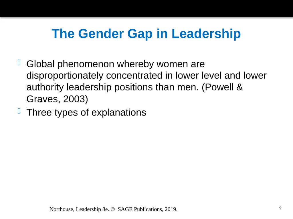 Gender and Leadership Chapter 15 Northouse, - slide 9 of 29