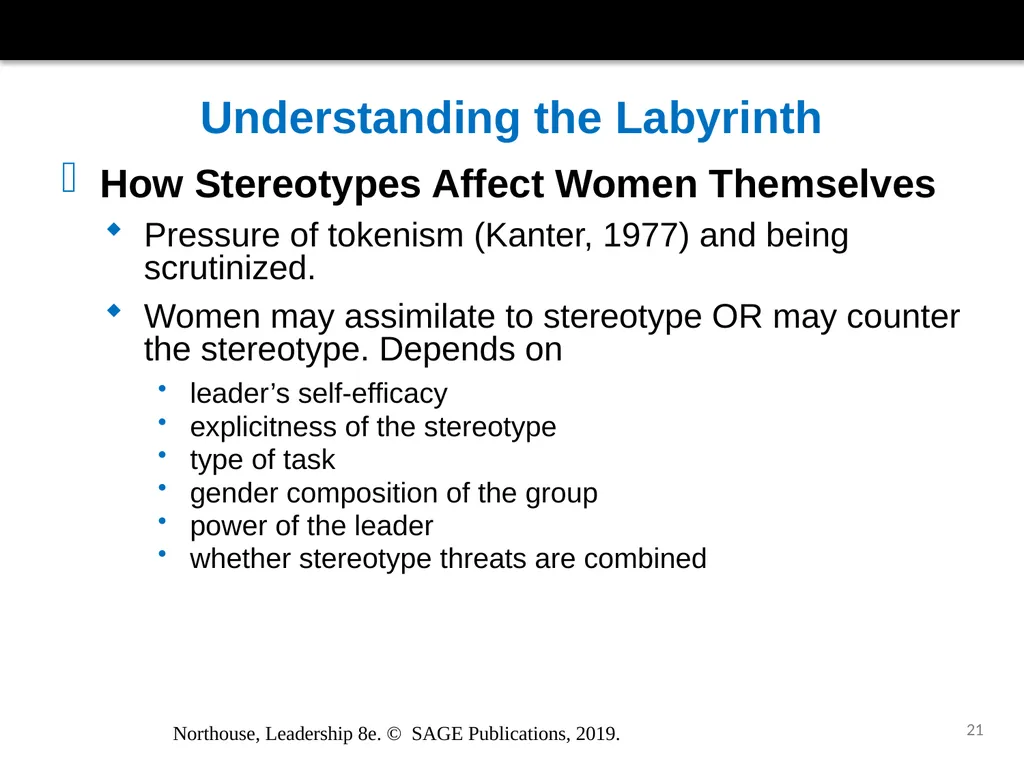 Gender and Leadership Chapter 15 Northouse, - slide 21 of 29