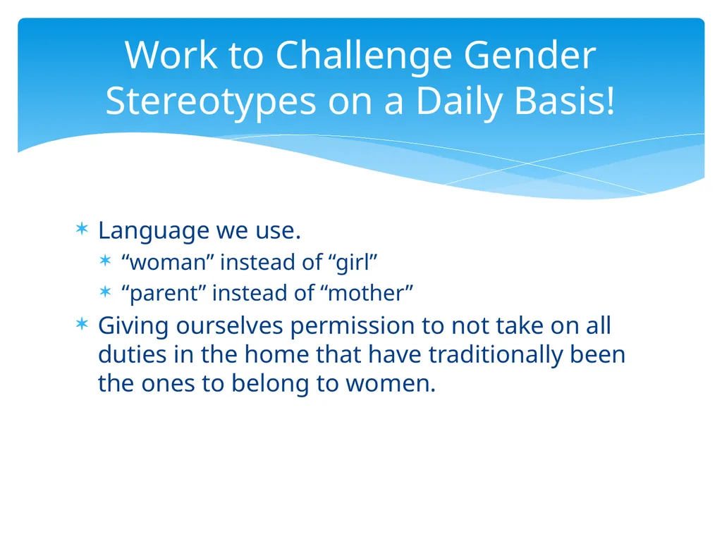 Addressing Gender Biases and Stereotypes in the - slide 12 of 15