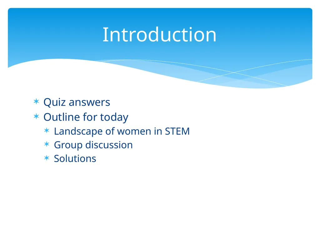 Addressing Gender Biases and Stereotypes in the - slide 2 of 15