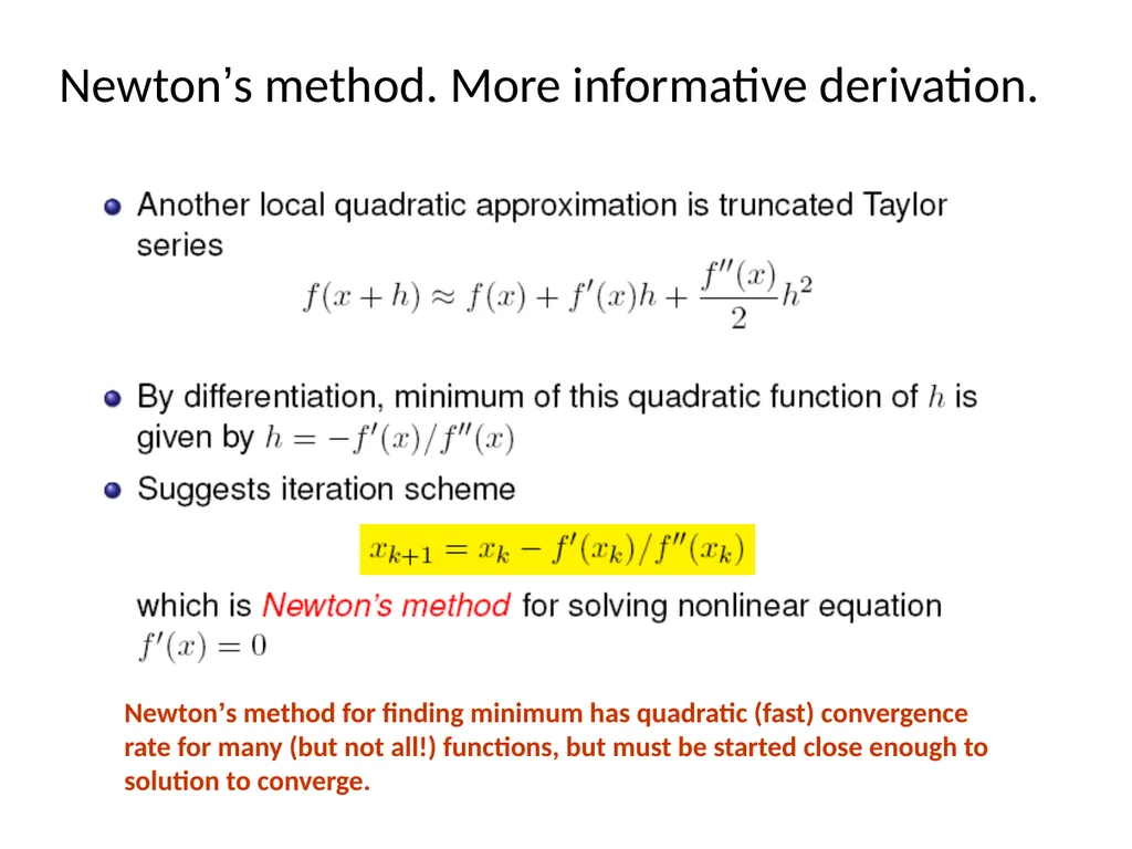 Minimization methods Minimization problems: from - slide 13 of 19