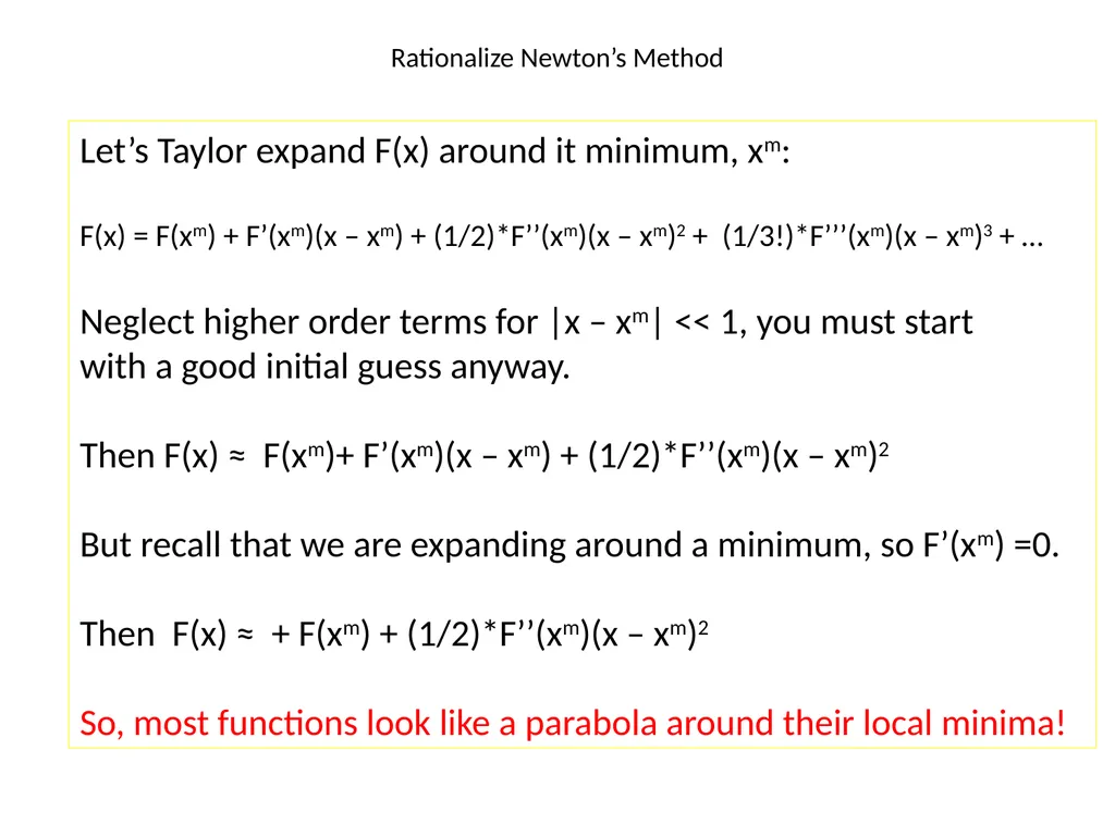 Minimization methods Minimization problems: from - slide 11 of 19