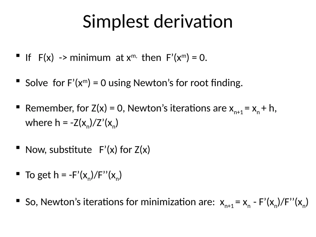 Minimization methods Minimization problems: from - slide 12 of 19