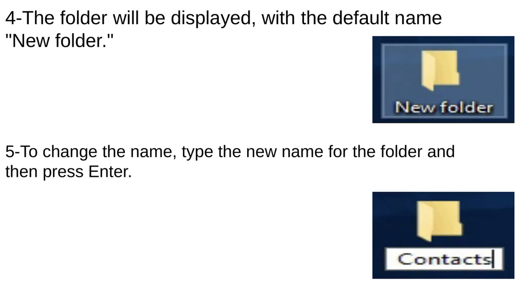 Computer Applications Lab A folder is a storage - slide 5 of 11