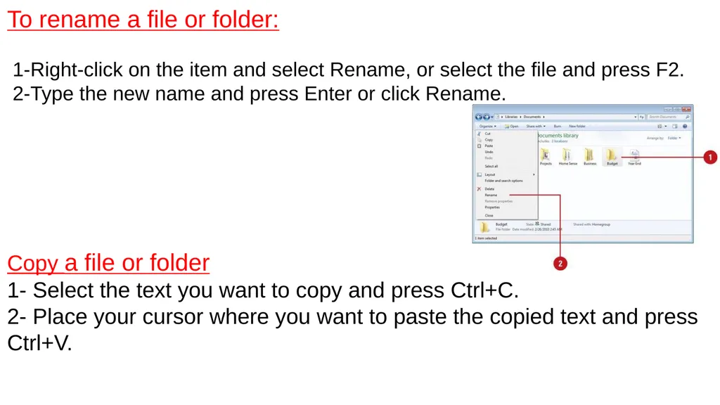Computer Applications Lab A folder is a storage - slide 7 of 11