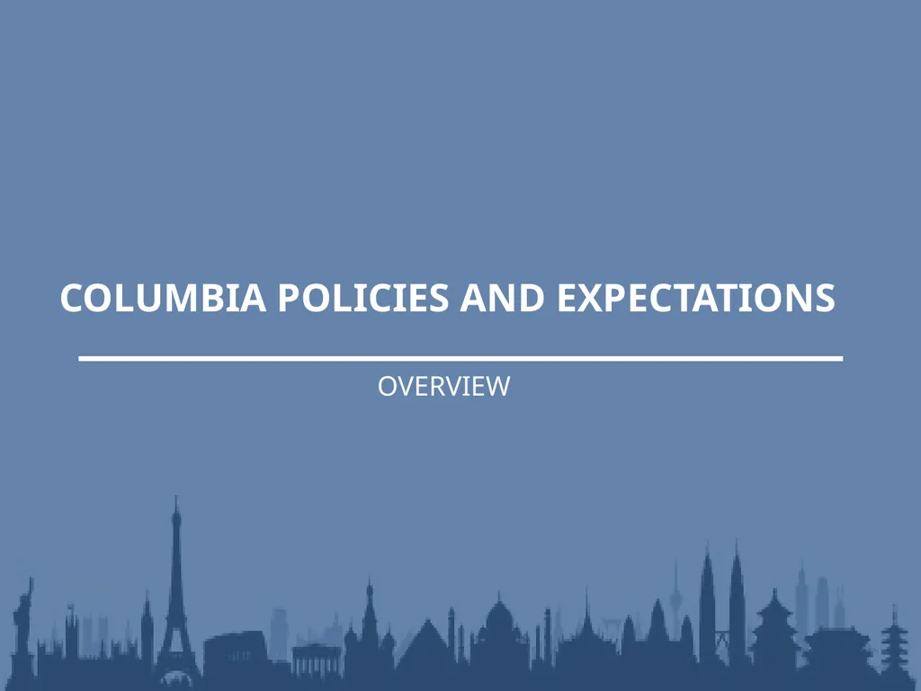 UNDERGRADUATE TRAVEL POLICY Pre-Departure - slide 35 of 46