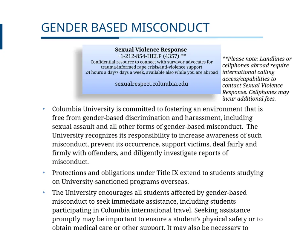 UNDERGRADUATE TRAVEL POLICY Pre-Departure - slide 39 of 46