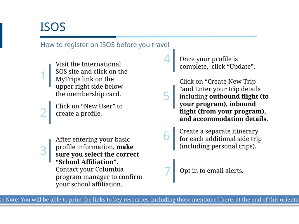 UNDERGRADUATE TRAVEL POLICY Pre-Departure - slide 11 of 46