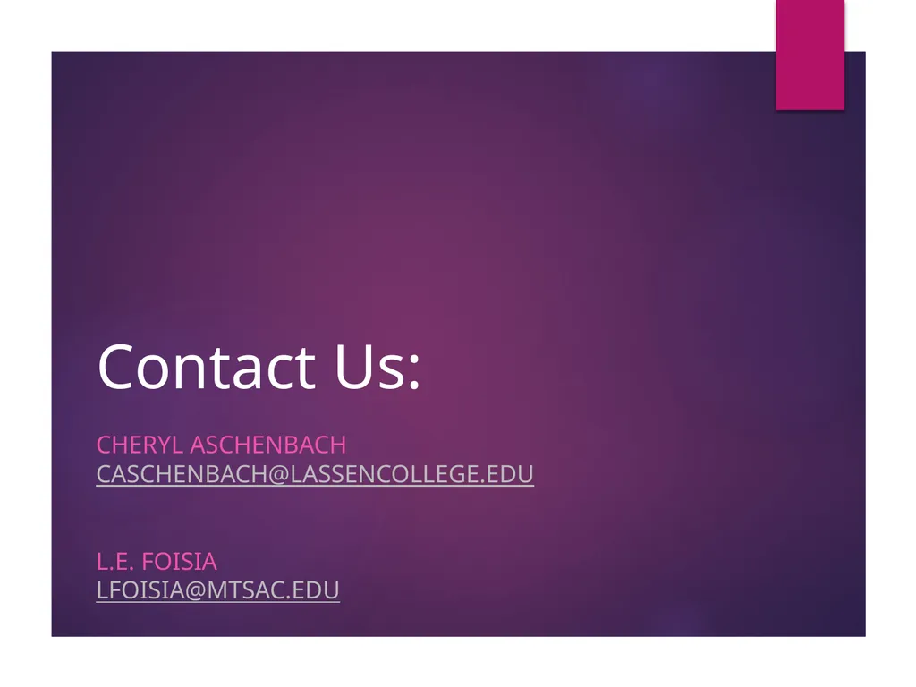 Contextualized Noncredit Curriculum for CTE Cheryl - slide 22 of 24