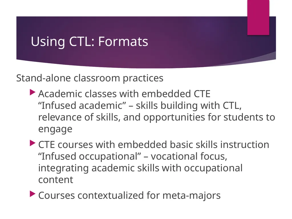 Contextualized Noncredit Curriculum for CTE Cheryl - slide 3 of 24