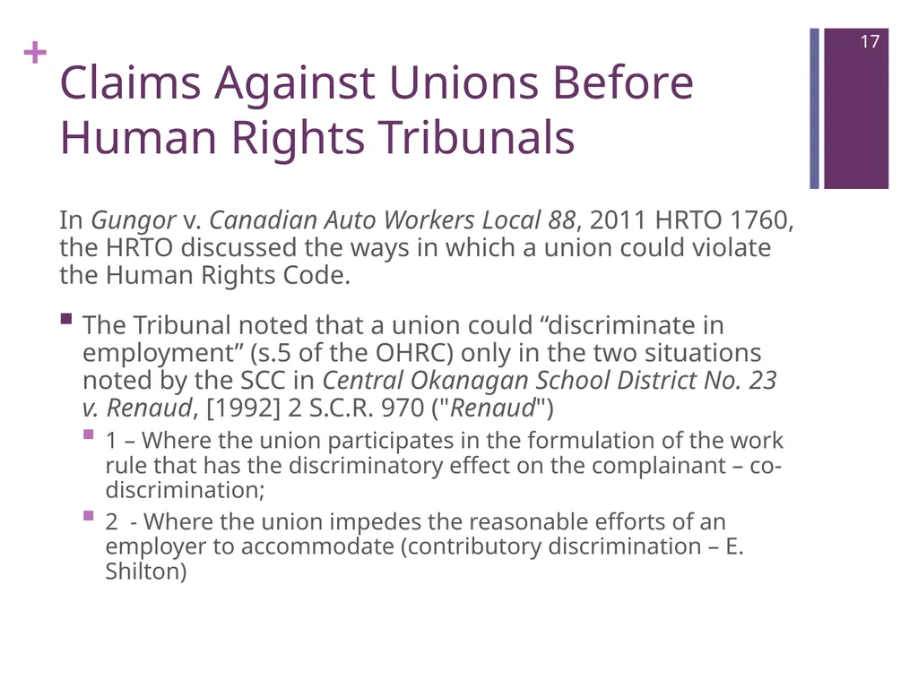 Where Are We Now? Unions’ Post-Weber - slide 17 of 37