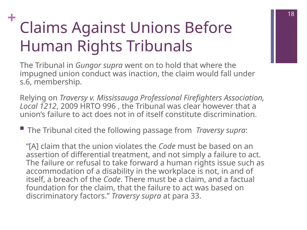 Where Are We Now? Unions’ Post-Weber - slide 18 of 37