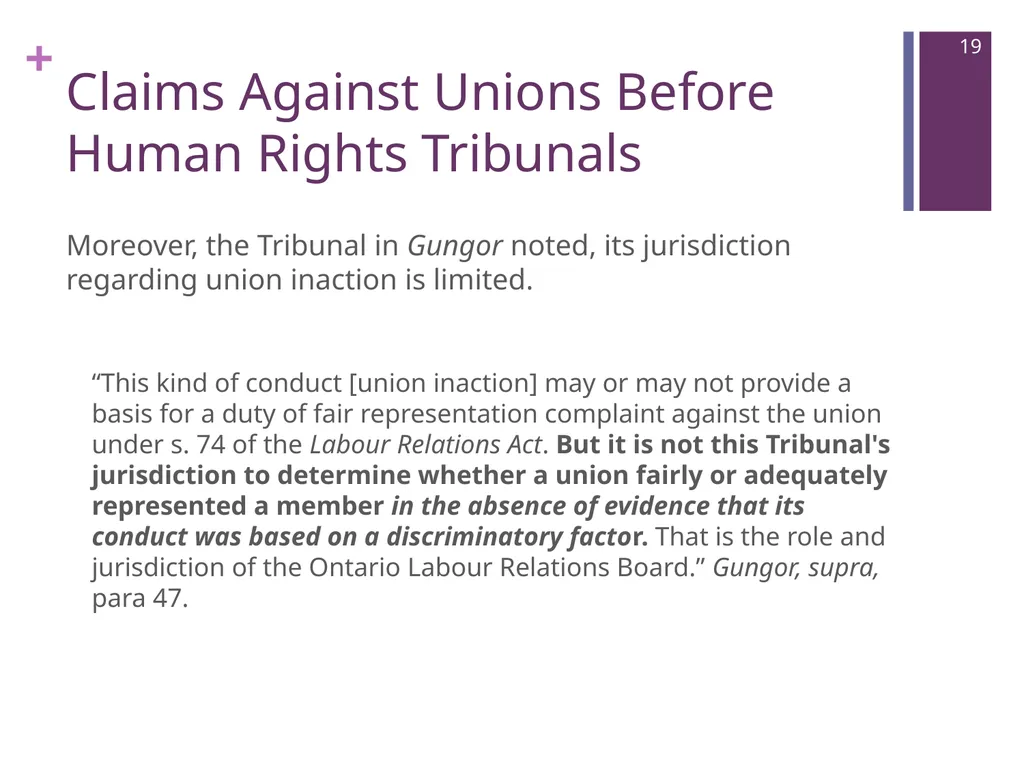 Where Are We Now? Unions’ Post-Weber - slide 19 of 37