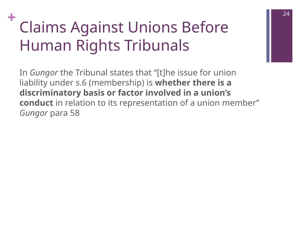 Where Are We Now? Unions’ Post-Weber - slide 24 of 37