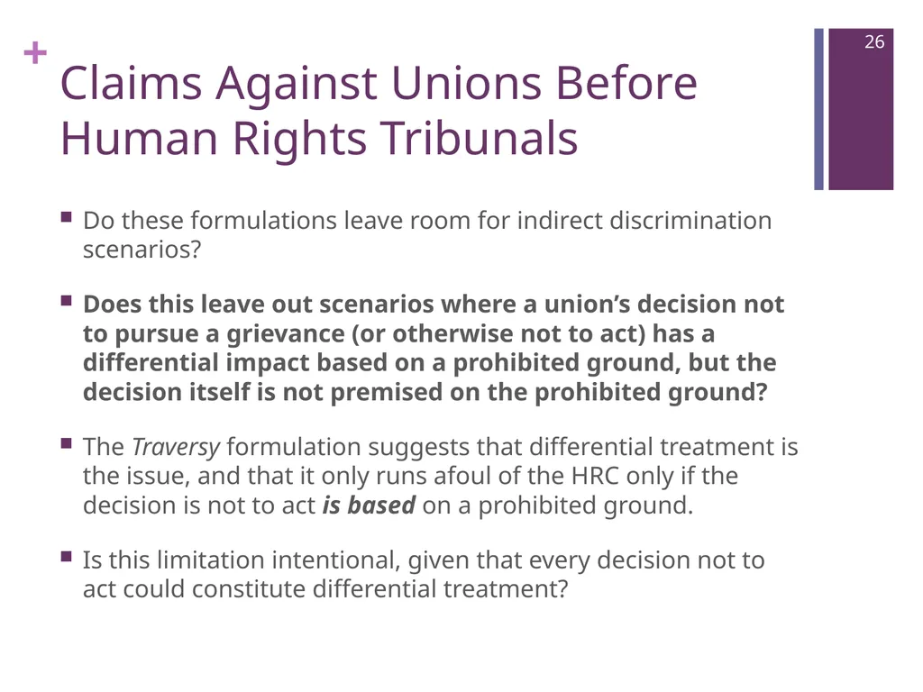 Where Are We Now? Unions’ Post-Weber - slide 26 of 37