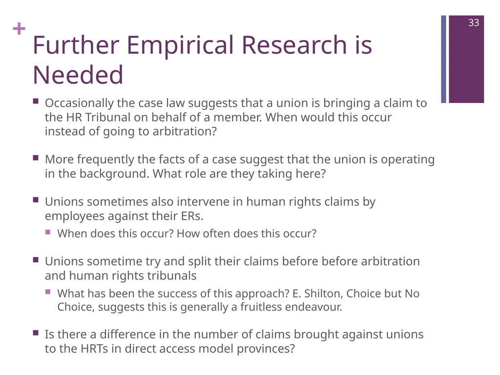 Where Are We Now? Unions’ Post-Weber - slide 33 of 37