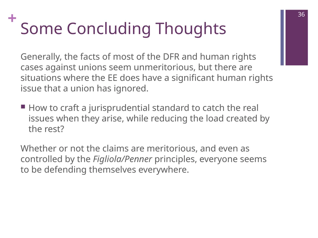 Where Are We Now? Unions’ Post-Weber - slide 36 of 37