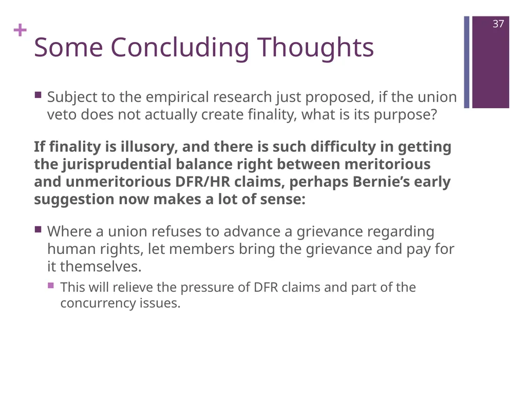 Where Are We Now? Unions’ Post-Weber - slide 37 of 37
