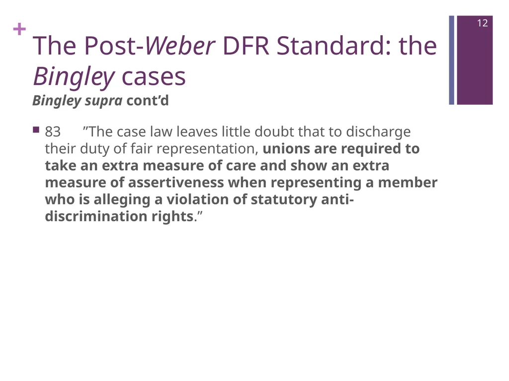 Where Are We Now? Unions’ Post-Weber - slide 12 of 37