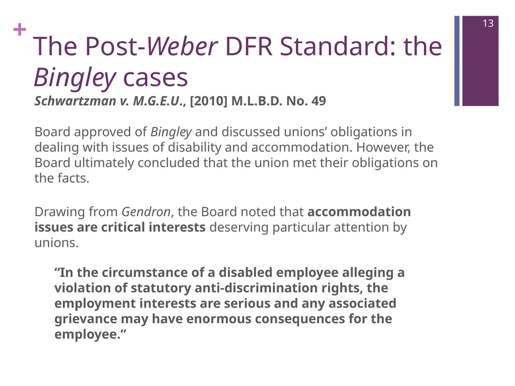 Where Are We Now? Unions’ Post-Weber - slide 13 of 37