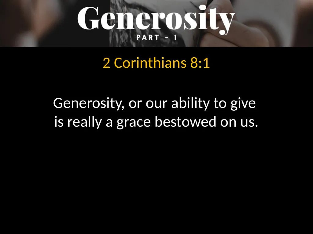 2 Corinthians chapters 8 & 9 The churches of - slide 6 of 17