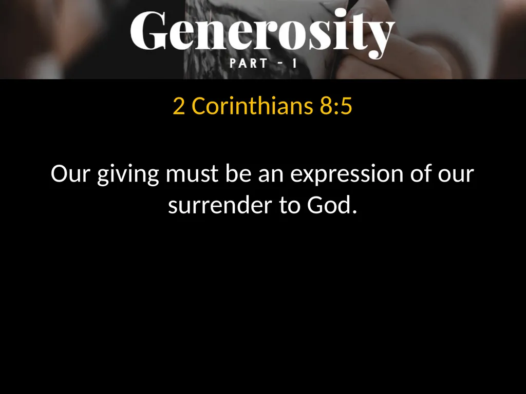 2 Corinthians chapters 8 & 9 The churches of - slide 7 of 17