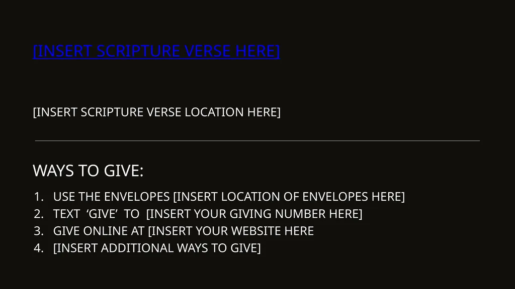 [INSERT SCRIPTURE VERSE HERE] [INSERT SCRIPTURE - slide 1 of 3