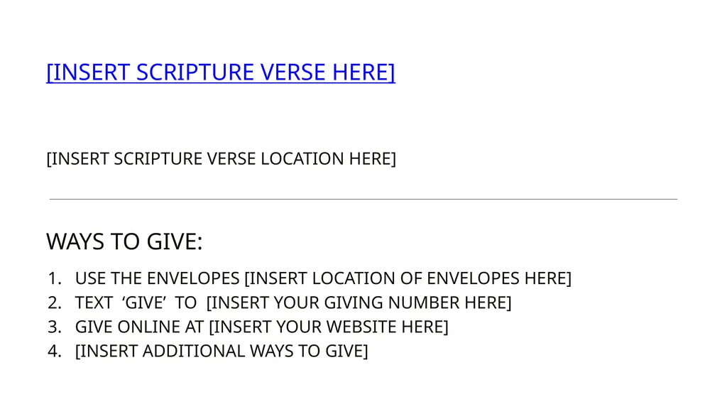 [INSERT SCRIPTURE VERSE HERE] [INSERT SCRIPTURE - slide 2 of 3