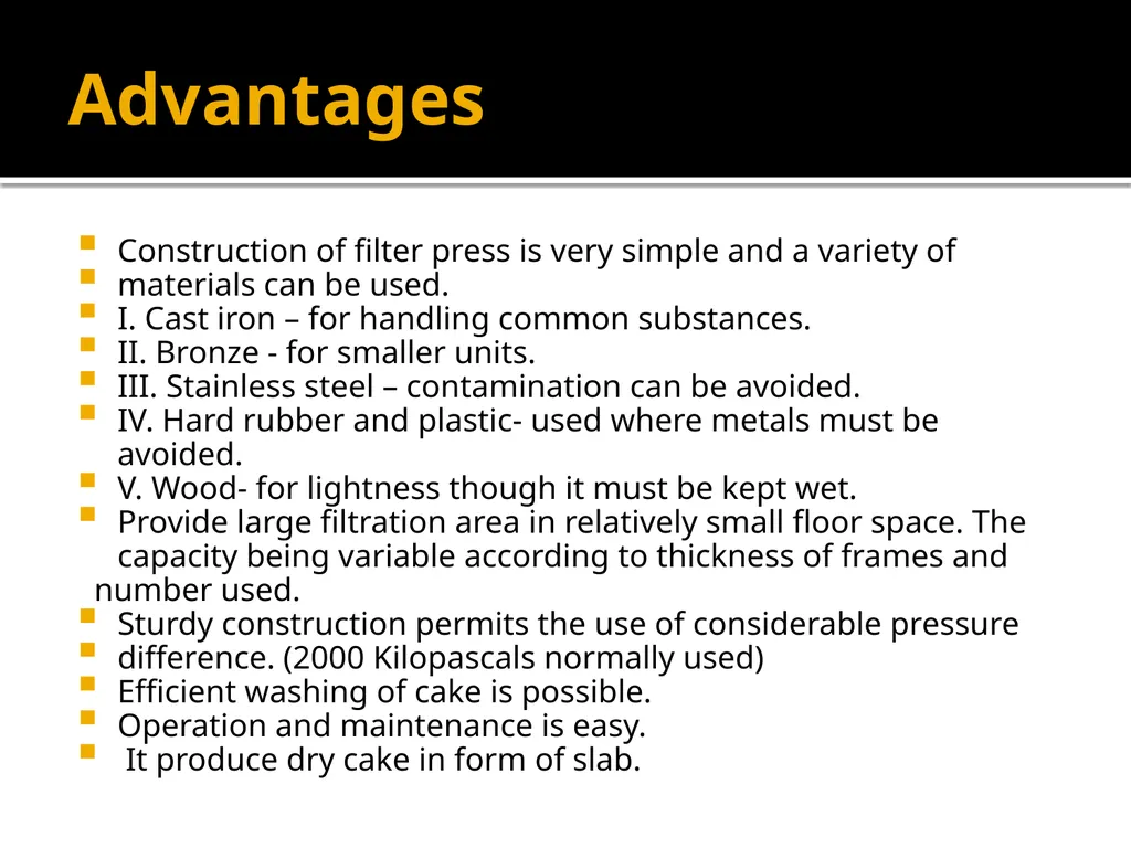 Filtration equipments Classification of filtration - slide 14 of 14