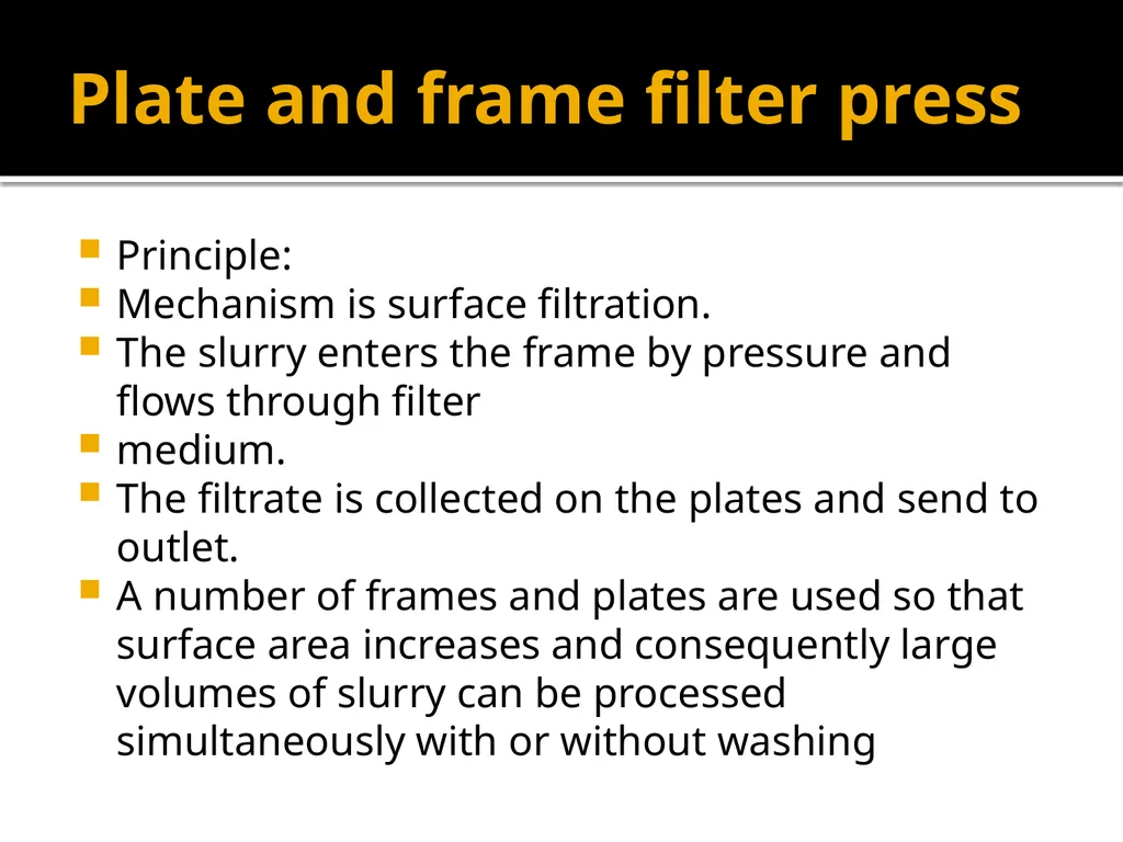 Filtration equipments Classification of filtration - slide 4 of 14