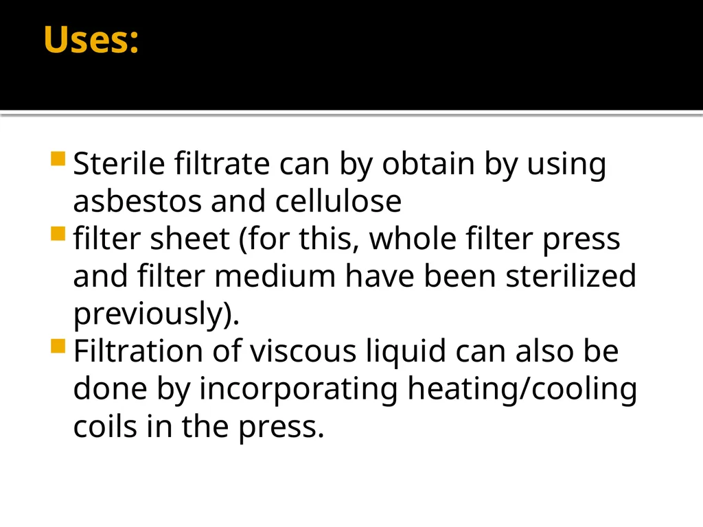 Filtration equipments Classification of filtration - slide 13 of 14