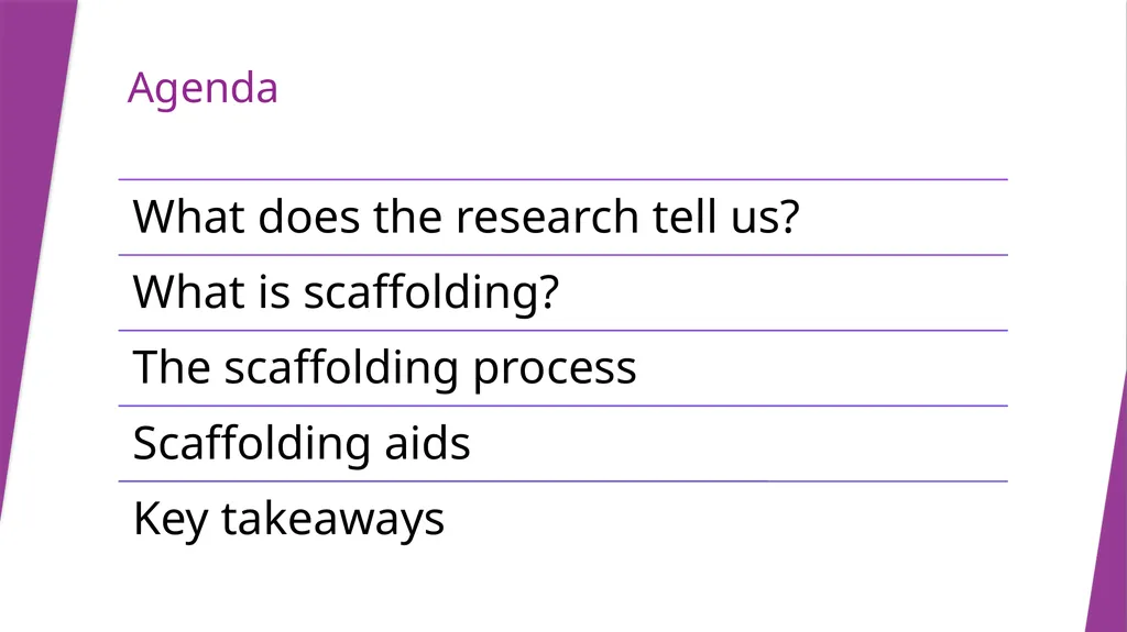 Scaffolding RBWM Teaching Assistant Training Anne - slide 3 of 14