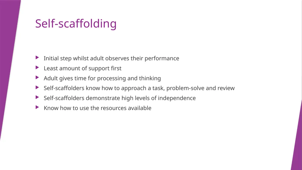 Scaffolding RBWM Teaching Assistant Training Anne - slide 8 of 14