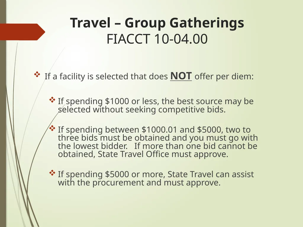 Group Gathering Training Tami Nelson, State Travel - slide 3 of 11