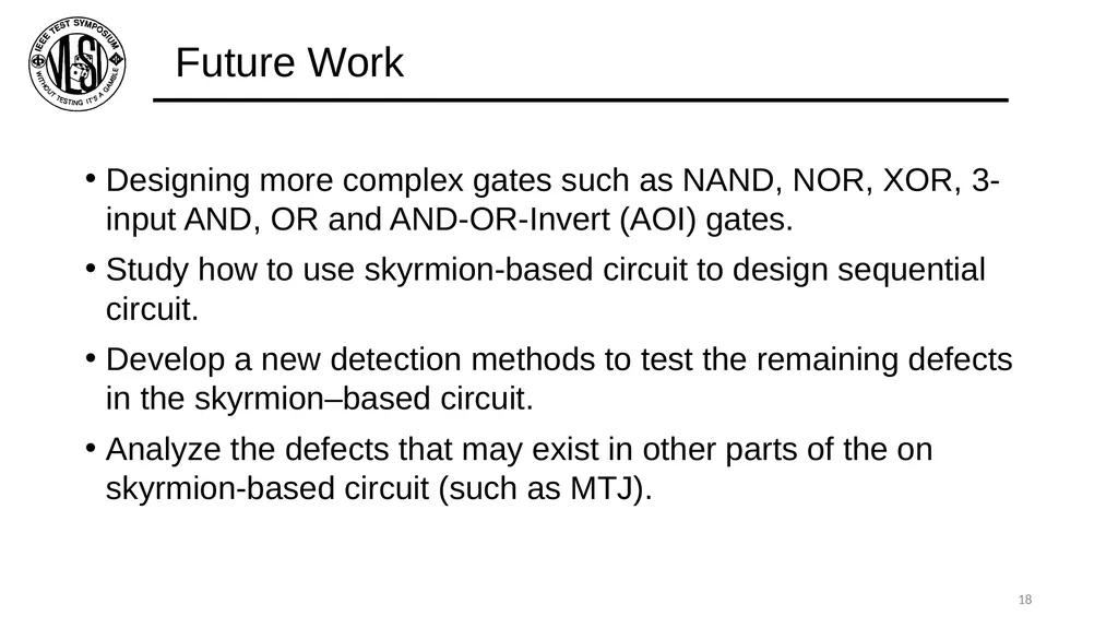 Defect Characterization and Testing of - slide 18 of 19