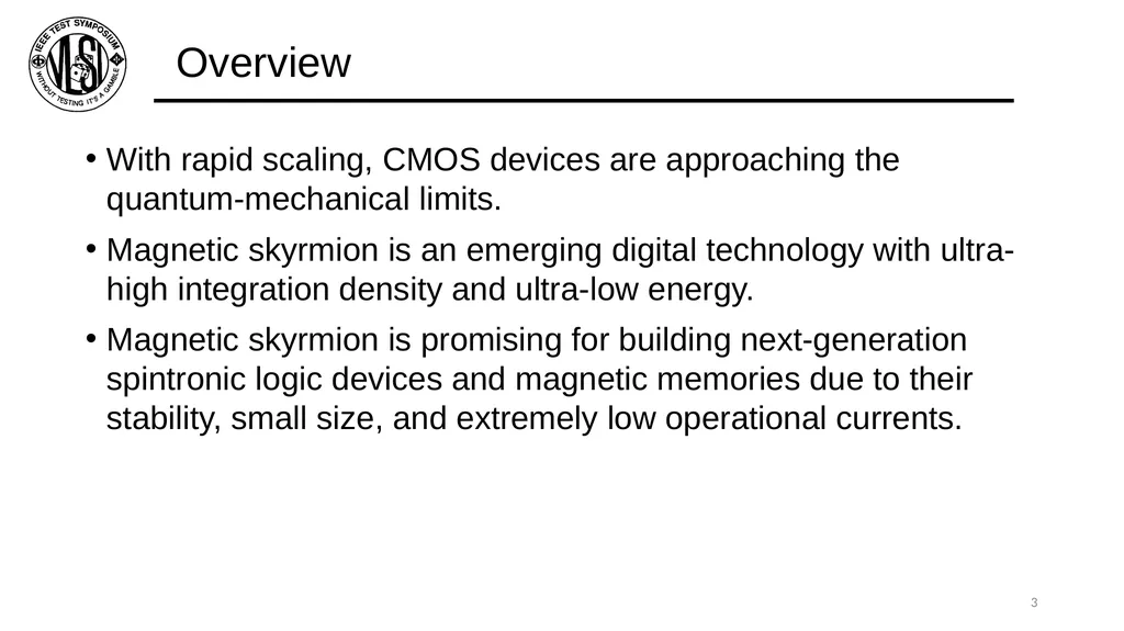 Defect Characterization and Testing of - slide 3 of 19