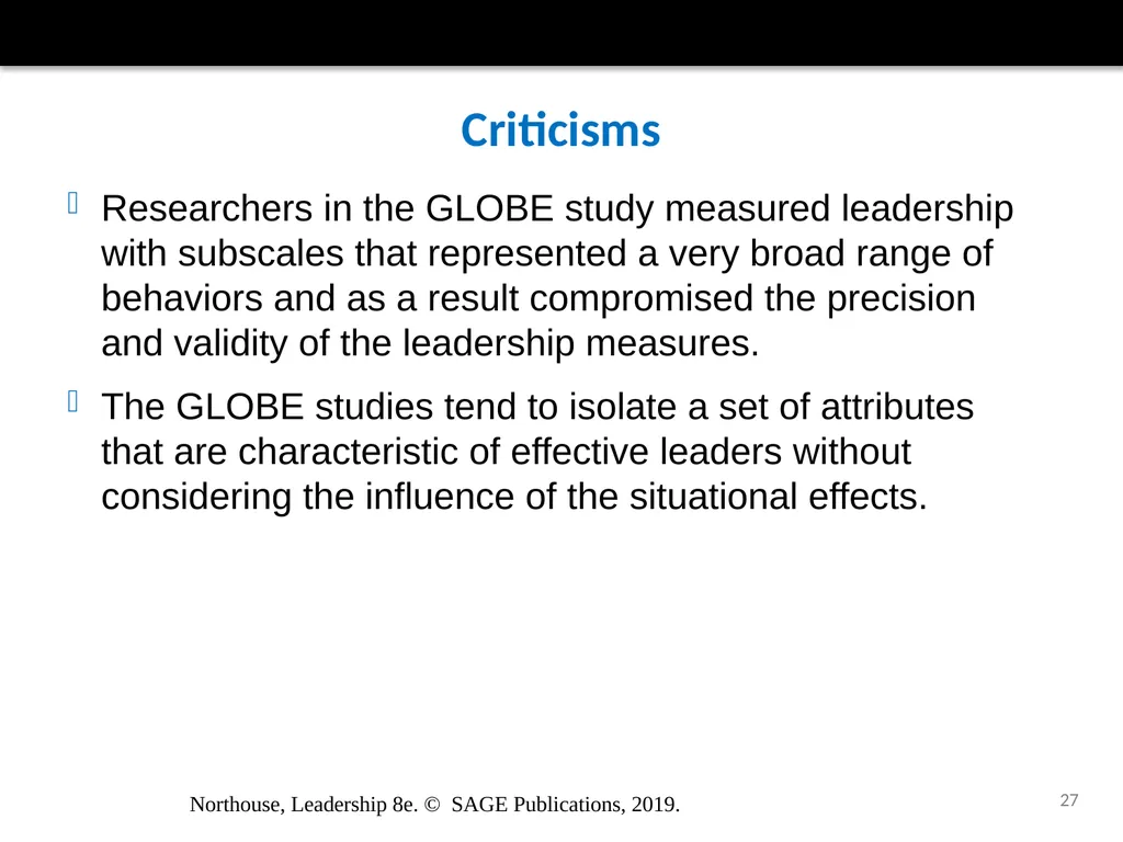 Culture and Leadership Chapter 16 Northouse, - slide 27 of 28