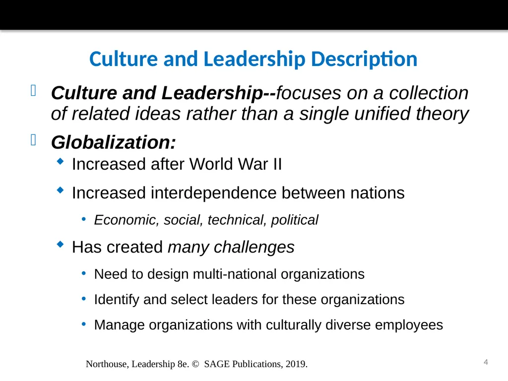Culture and Leadership Chapter 16 Northouse, - slide 4 of 28