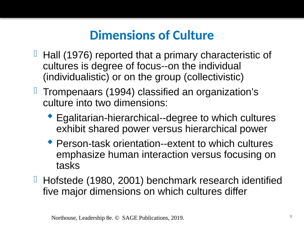 Culture and Leadership Chapter 16 Northouse, - slide 9 of 28