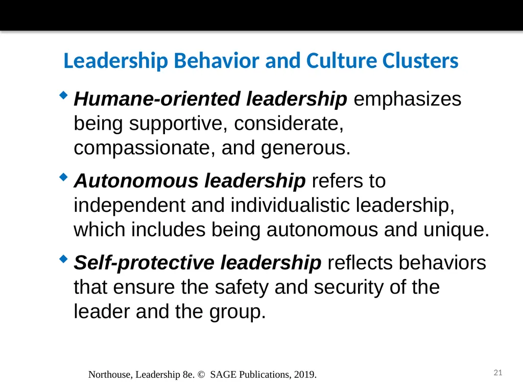 Culture and Leadership Chapter 16 Northouse, - slide 21 of 28