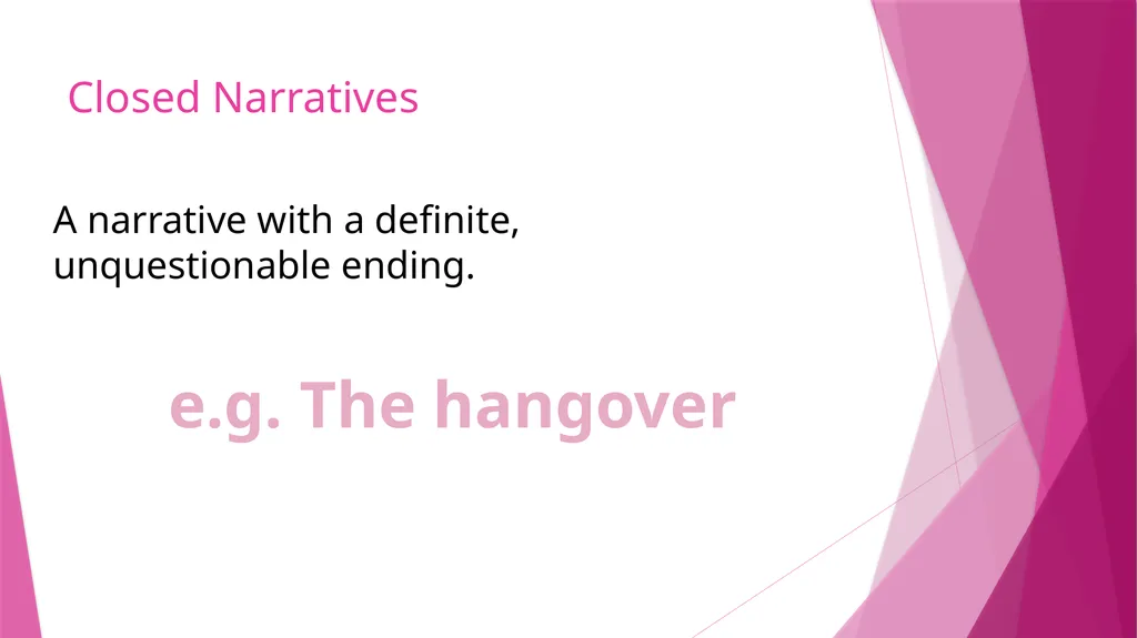 Narrative – what the specification says… Narrative - slide 13 of 17
