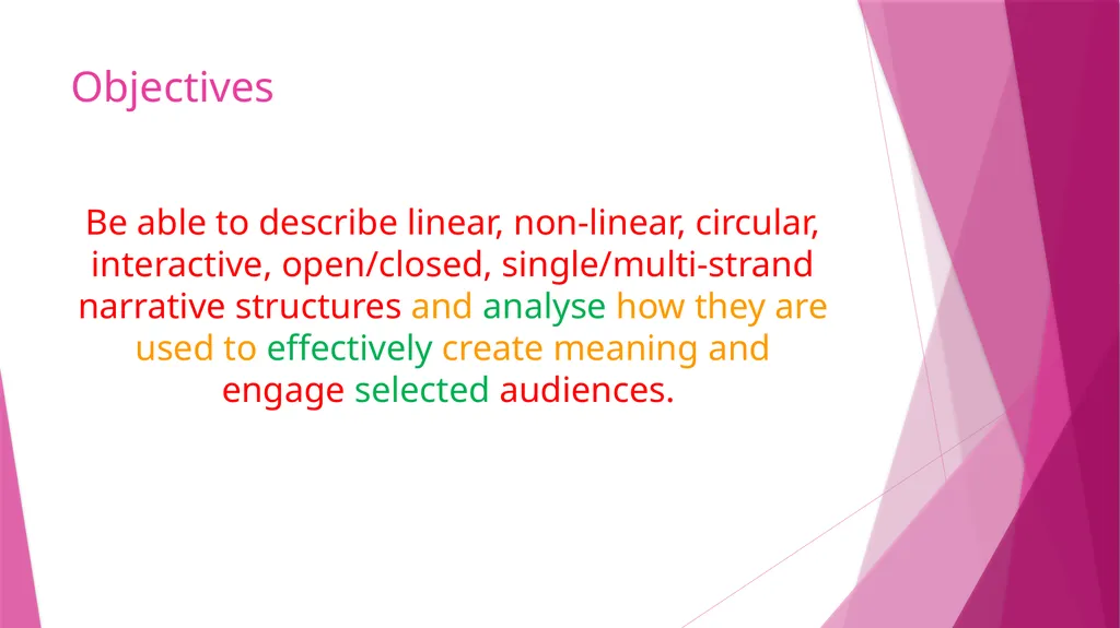 Narrative – what the specification says… Narrative - slide 2 of 17