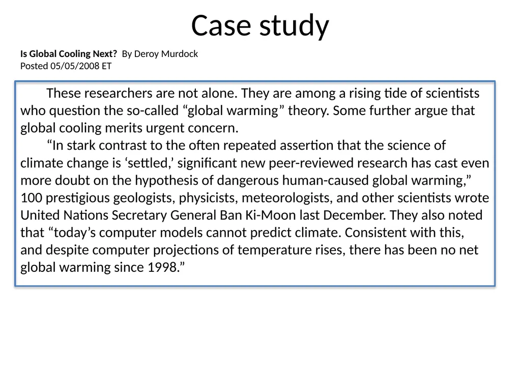 Agnotology as a teaching tool Dan Bedford - slide 28 of 35